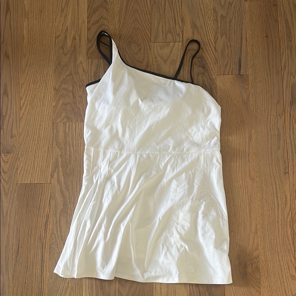 All in Motion White Asymmetrical Sleeveless Exercise Dress